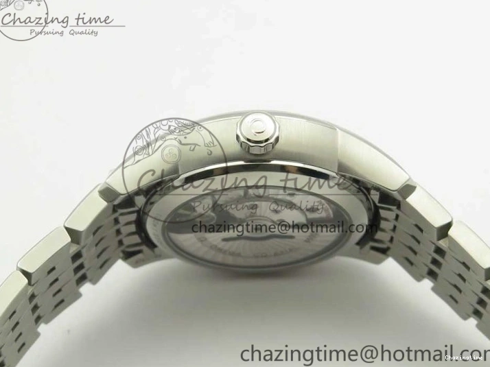 0510 De Ville Hour Vision 41mm SS VSF 1:1 Best Edition White Dial on SS Bracelet A8500 Super Clone Casual 7946